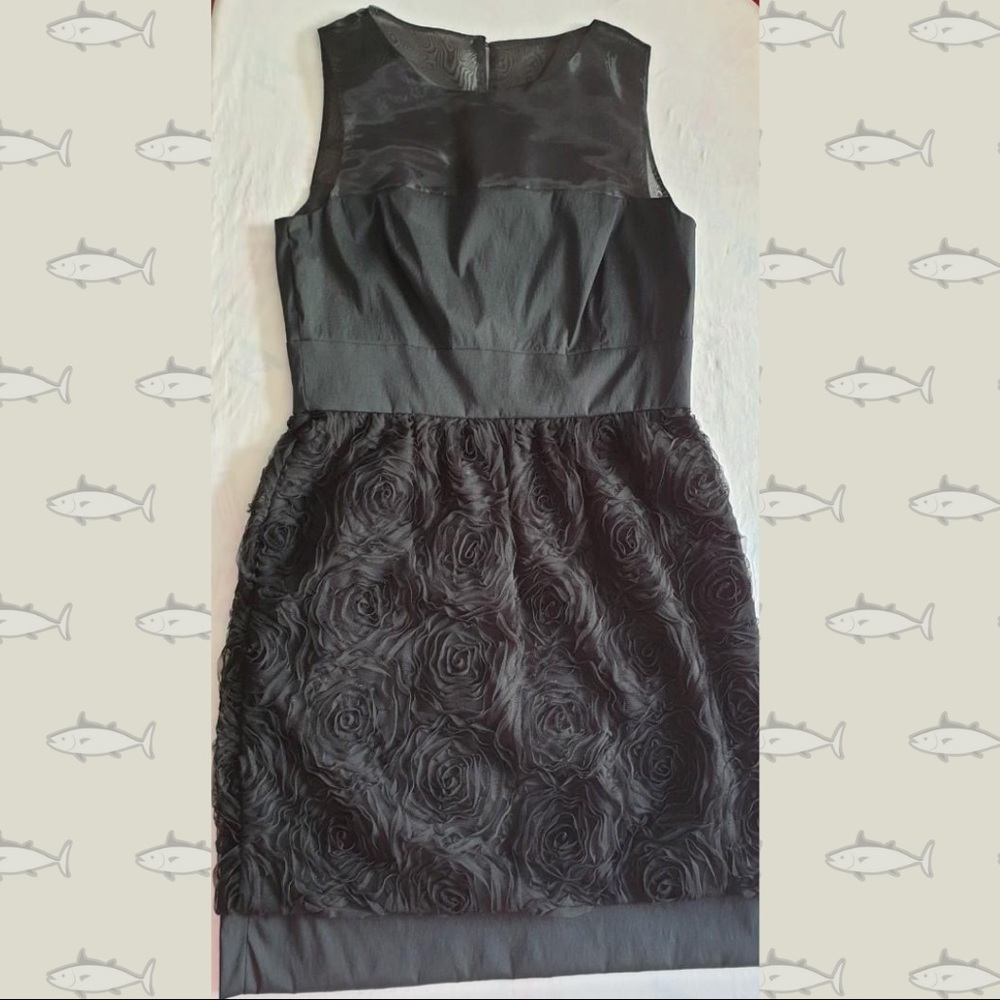 Black Floral Cocktail Dress